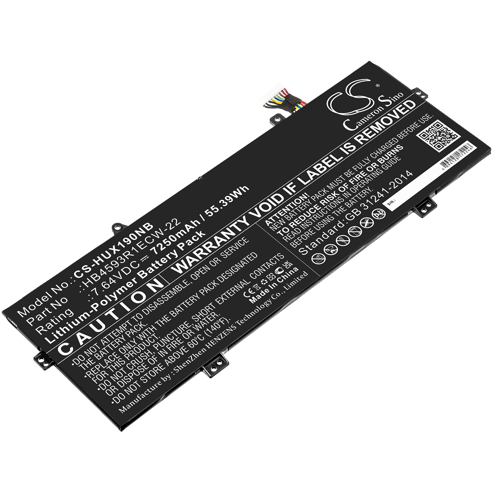 HB4593R1ECW-22 Huawei MACH-W19L Replacement Battery 7250mAh