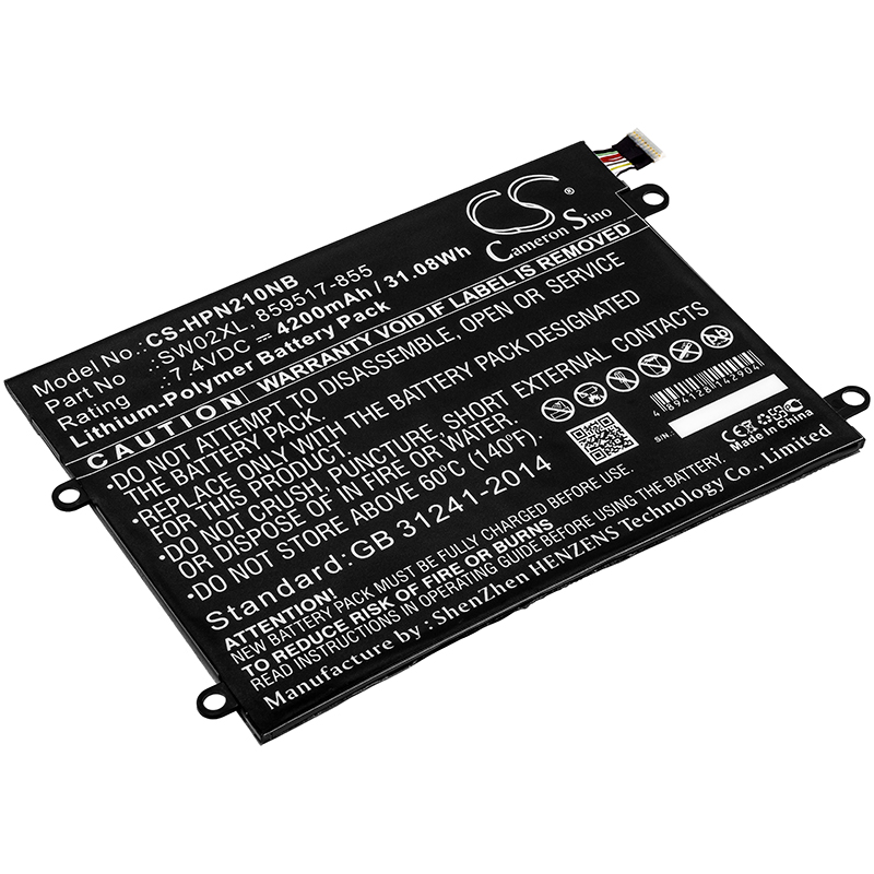 HP Notebook x2 SW02XL Replacement Battery 7.4V 4200mAh