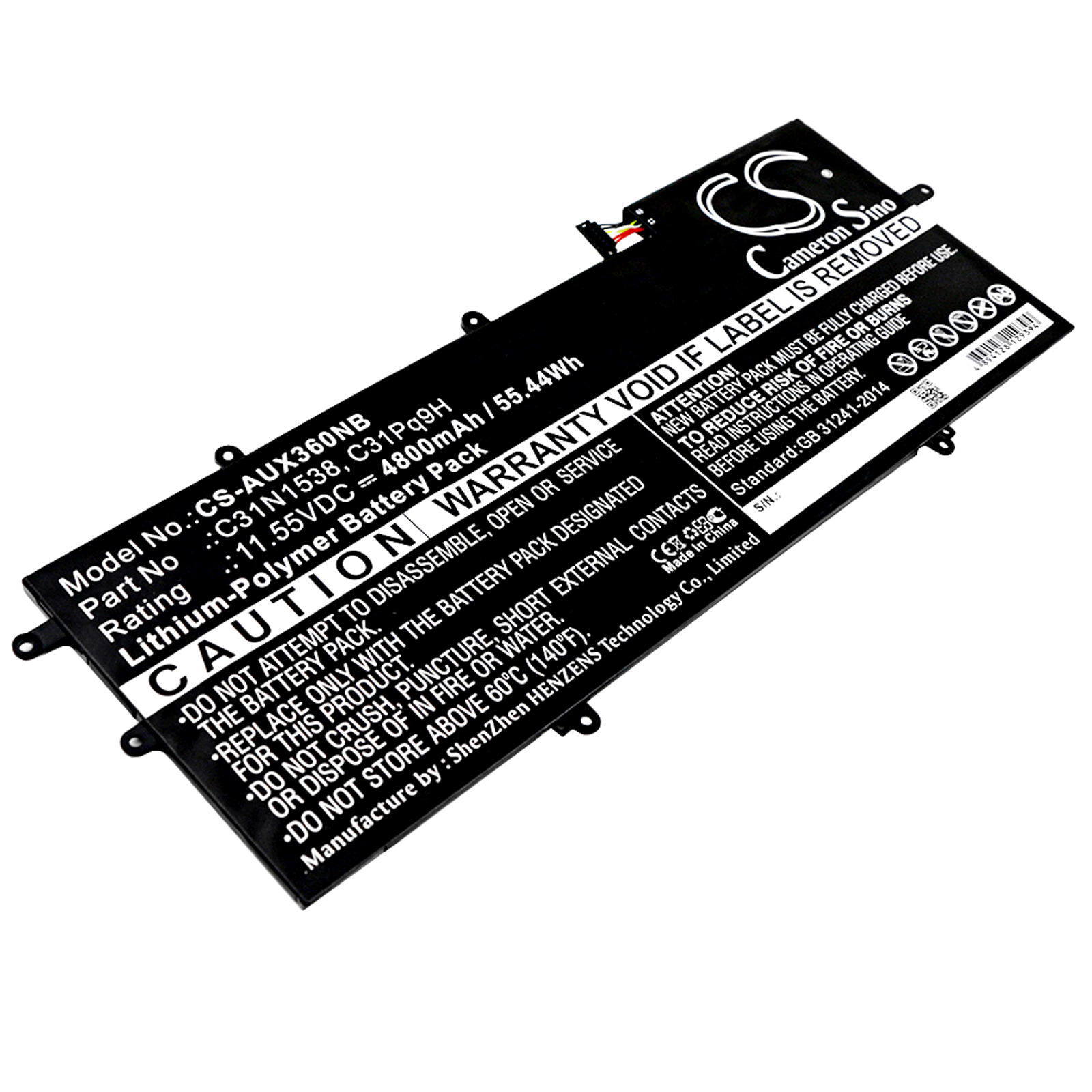 Asus Q324UA UX360UA Replacement Battery 4800mAh