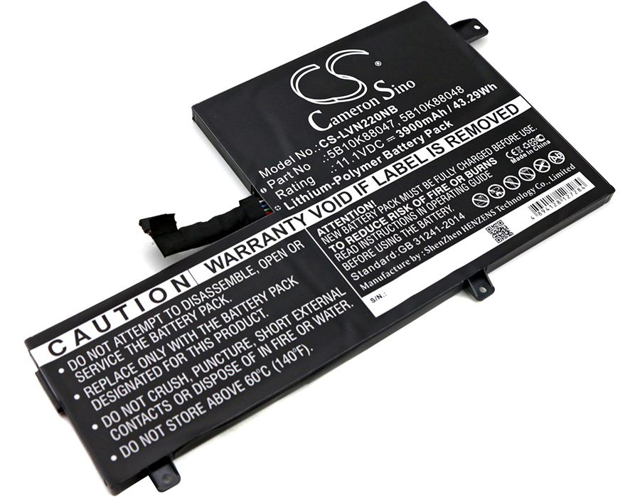 5B10K88047 Lenovo Replacement Battery 11.1V 3900mAh