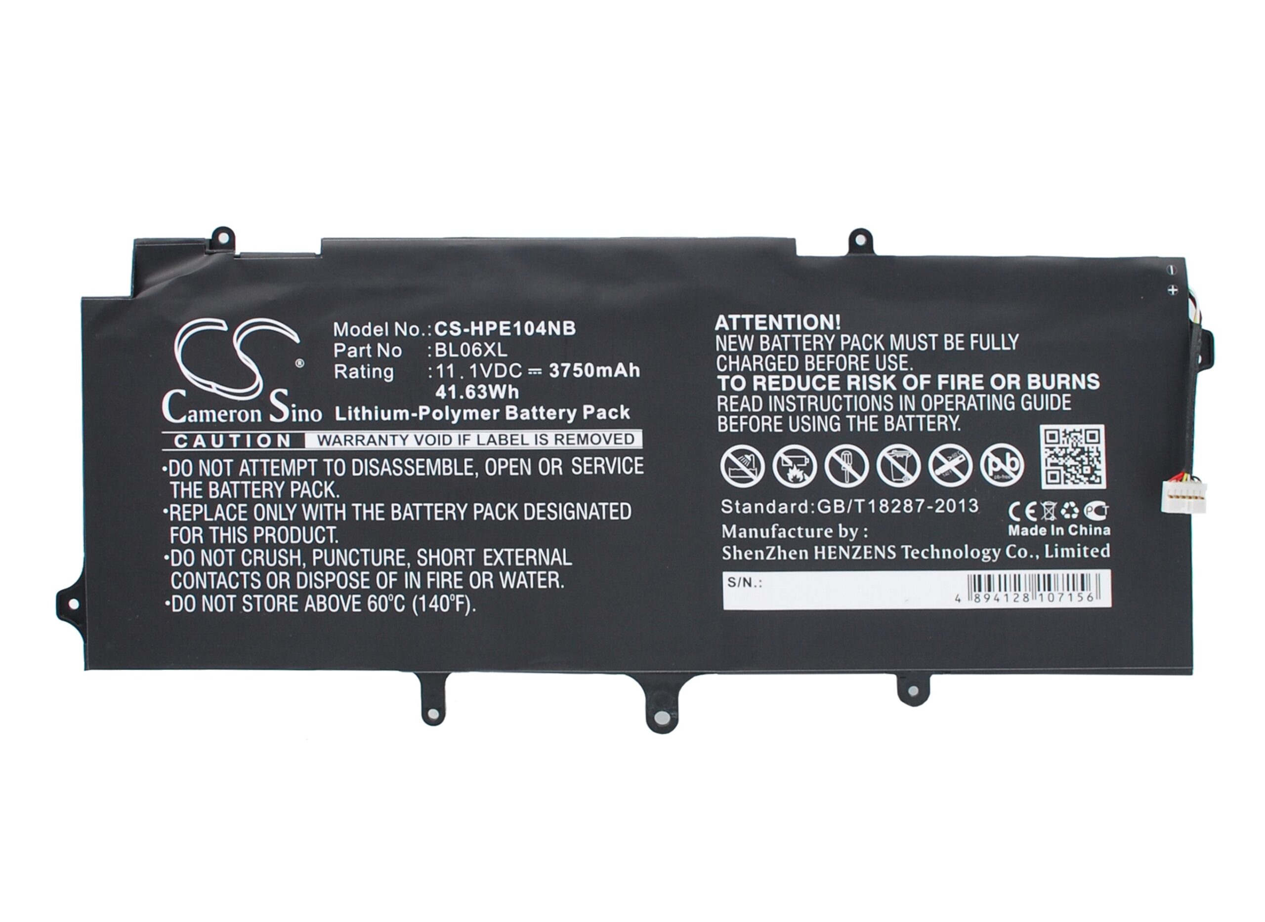 722297-005 HP Replacement Battery 11.1V 3750mah