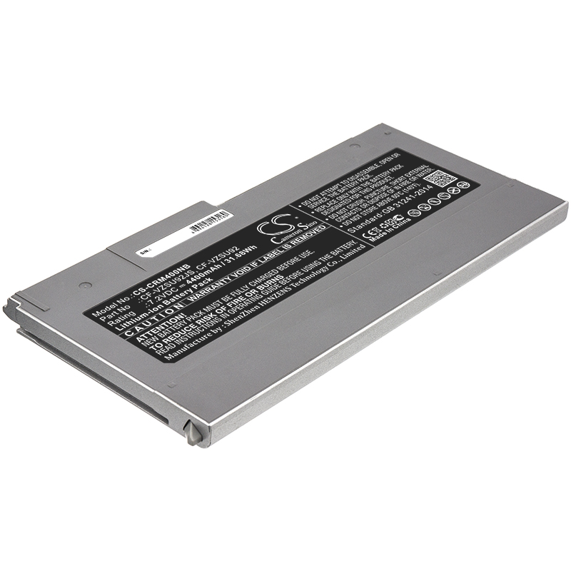 CF-VZSU92JS Panasonic Replacement Battery 7.2V 4400mAh