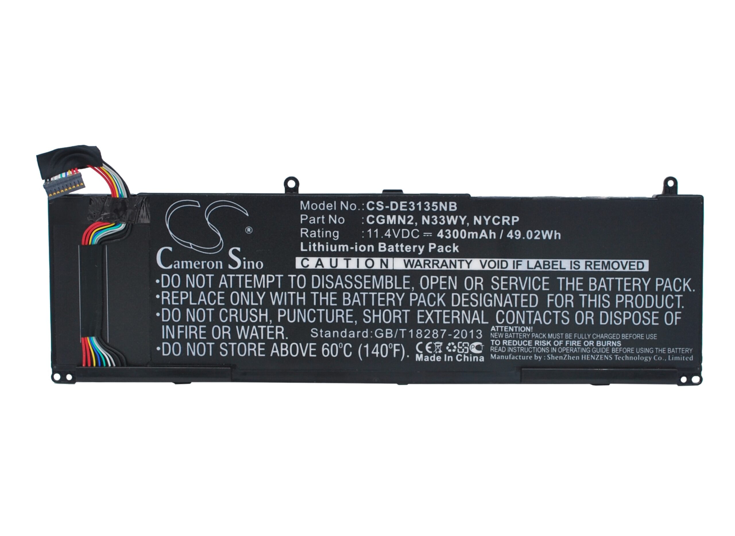Dell Inspiron 3135 Replacement Battery 11.4V 4300mAh CGMN2