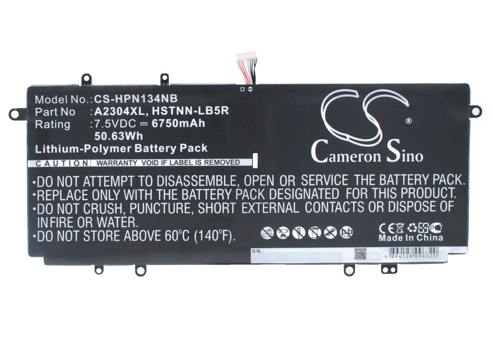 HP Chromebook 14 A2304XL Replacement Battery 7.5V 6750mAh