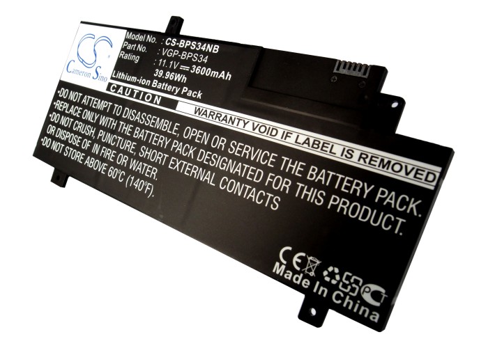 Sony VGP-BPL34 VAIO Series Replacement Battery 11.1V 3600mAh