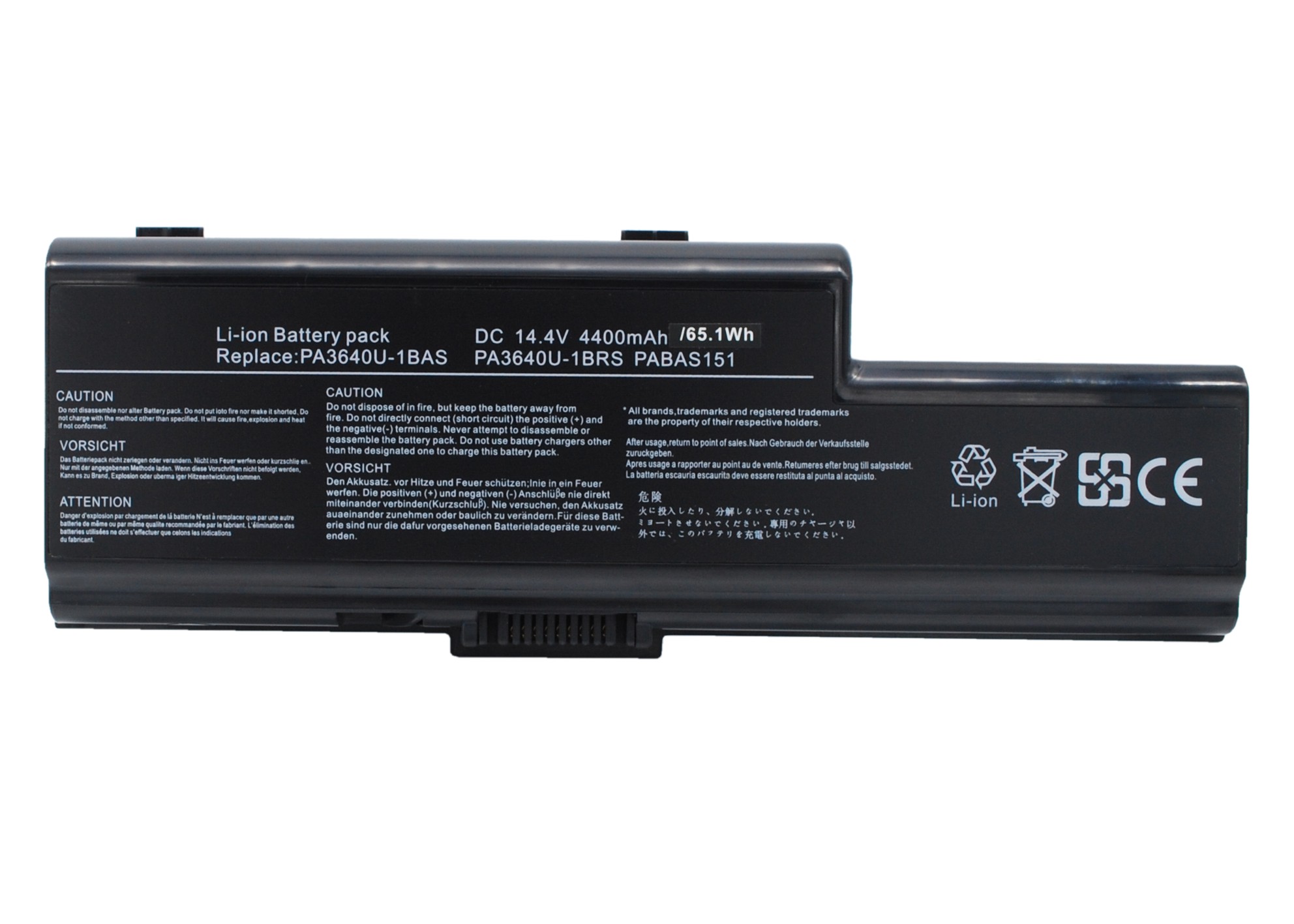 Toshiba Qosmio F50 Replacement Battery PA3640U-1BRS 14.4V