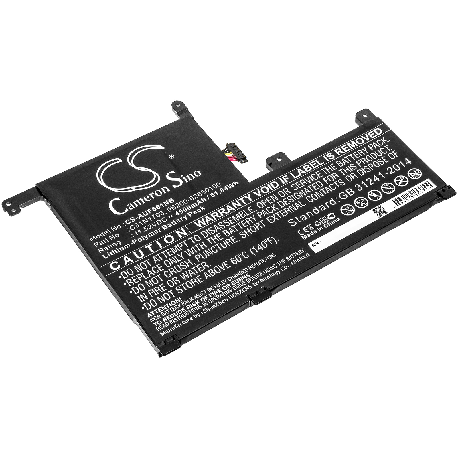 Asus Q505UA Q525UA UX561UA Replacement Battery 4500mAh