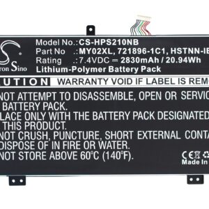 HP Slatebook x2 Replacement Battery MY02XL 7.4V 2830mAh