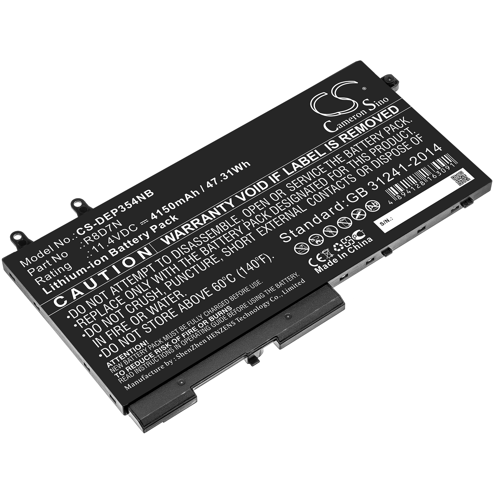 DELL LATITUDE 5400 BATTERY 49HG8 Inspiron 7506 Replacement Battery