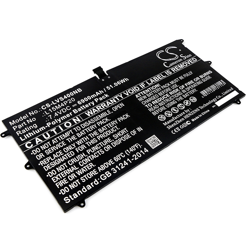 Lenovo Yoga 900S-12ISK Compatible Battery L15M4P20 7.4V