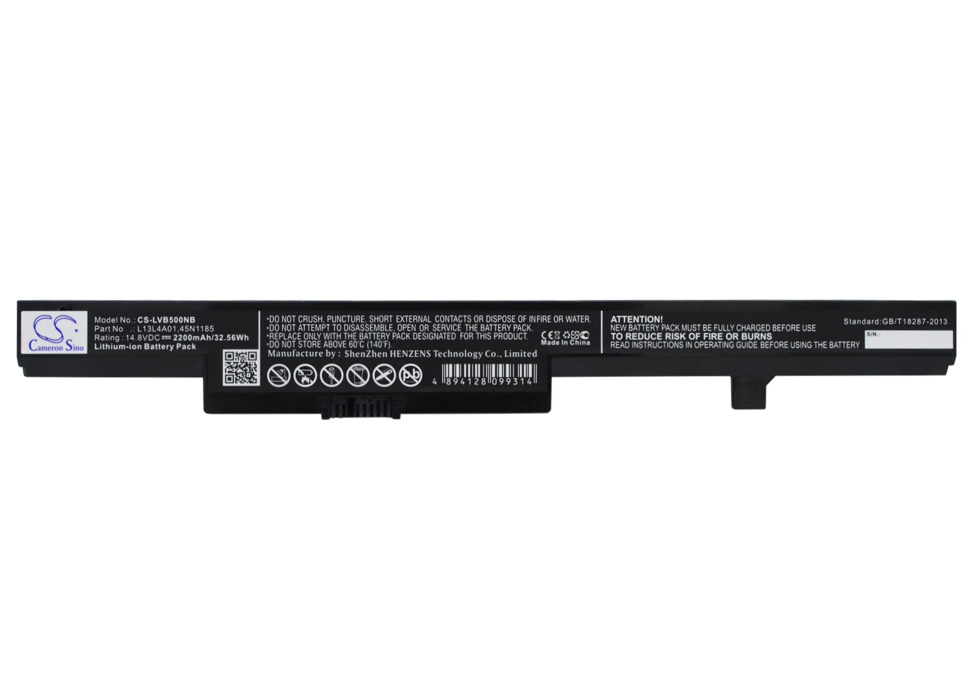 L13M4A01 Lenovo Replacement Battery 14.8V 2200mAh