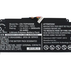 Toshiba Satellite P55W Replacement Battery 14.4V 3850mAh