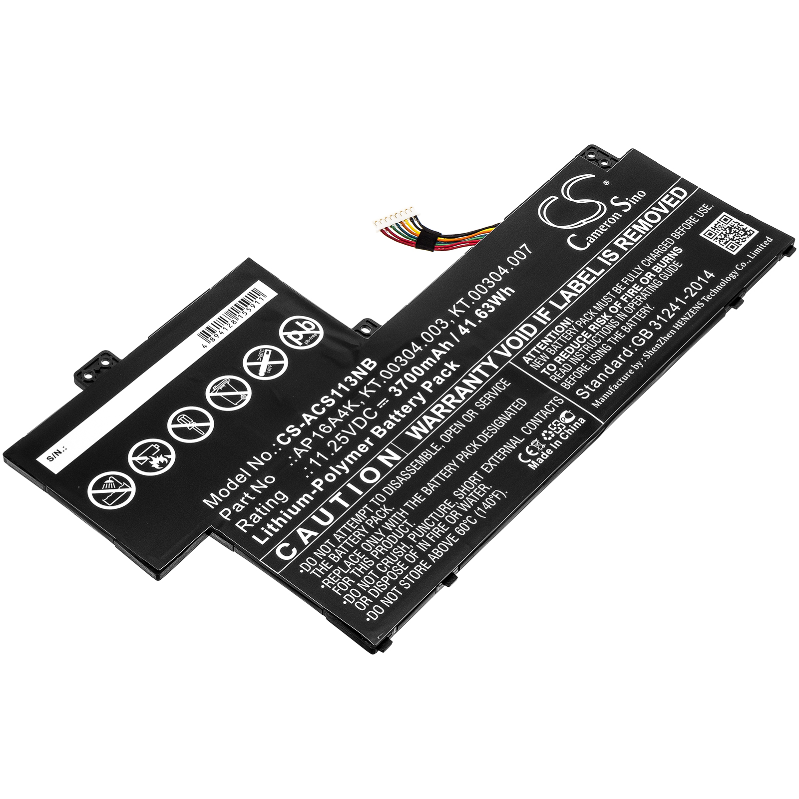 Acer Swift 1 SF113-31-P2VH Replacement Battery AP16A4K 11.25V