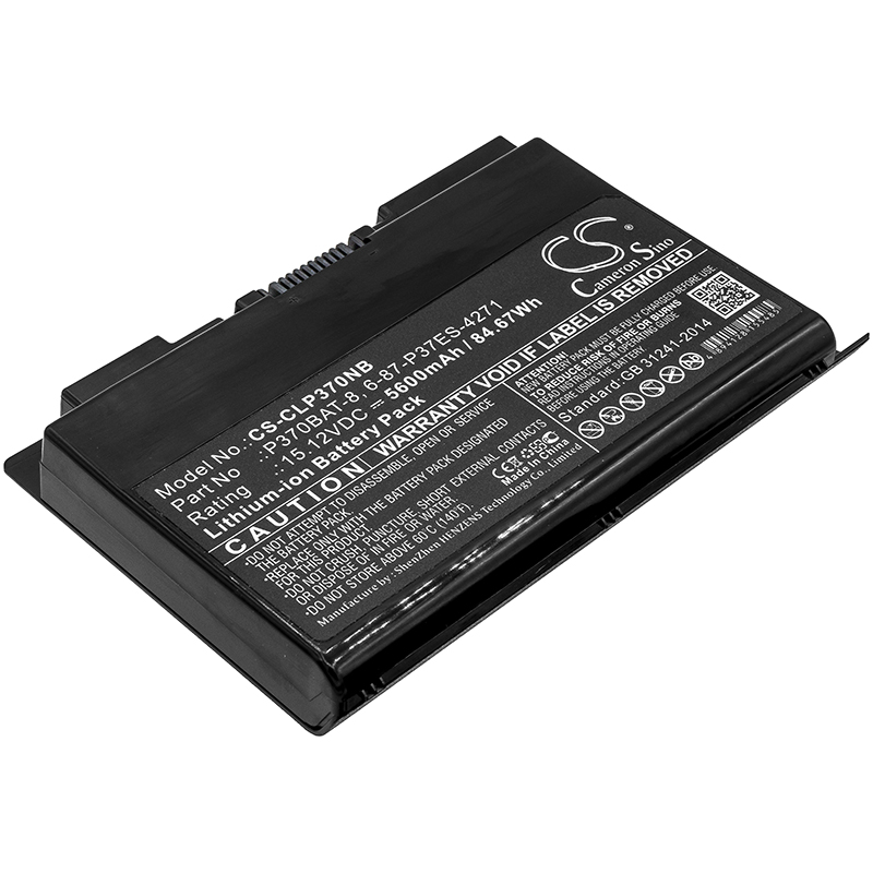 Clevo P370em P370SM Replacement Battery 15.12V 5600mAh