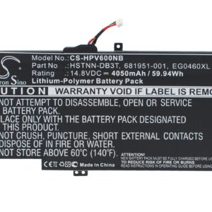 EG04XL HP Envy Sleekbook 6 Compatible Battery 14.8V 4050mAh