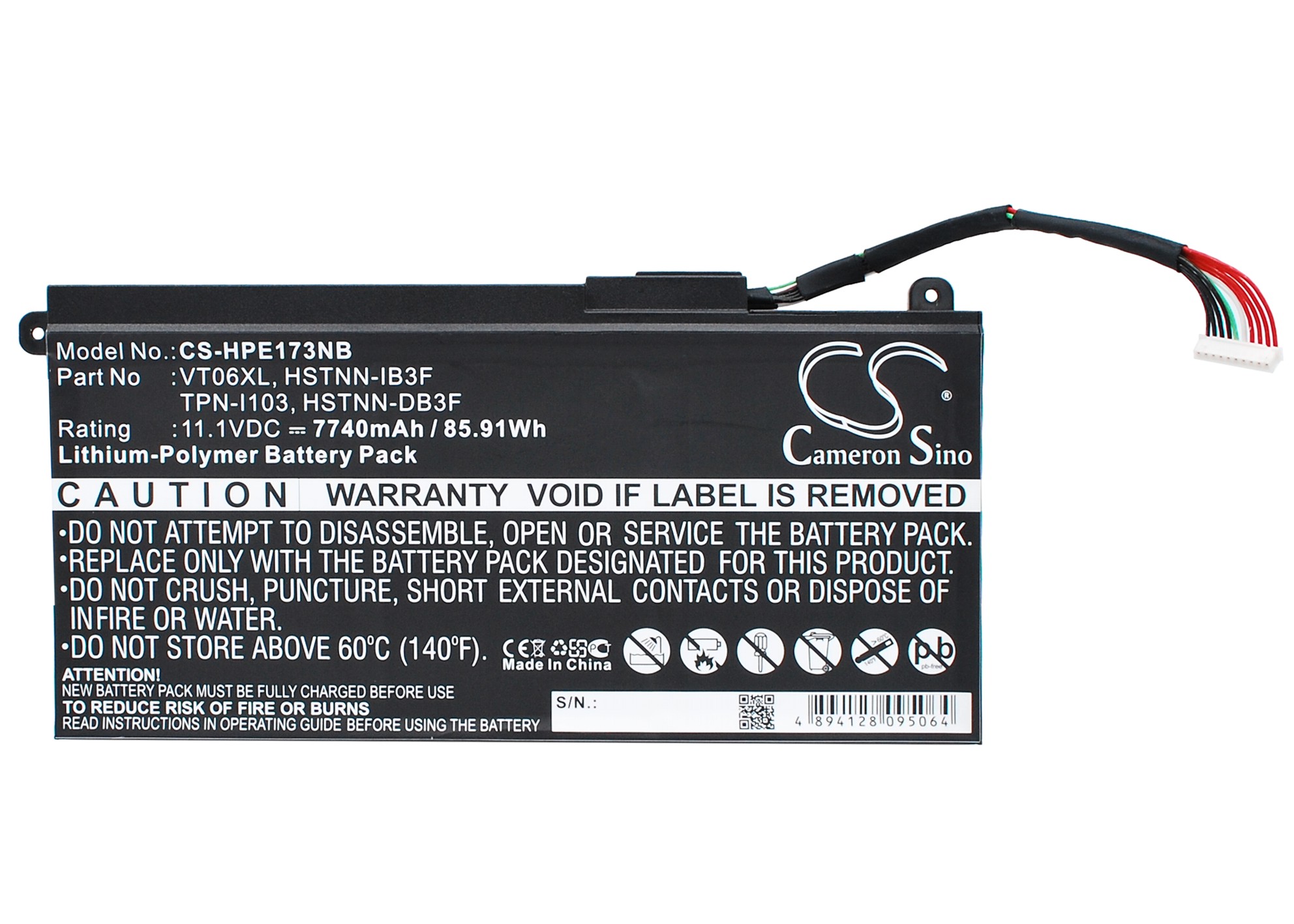 HP 657240-151 Notebook/Laptop Replacement Battery 7740mAh