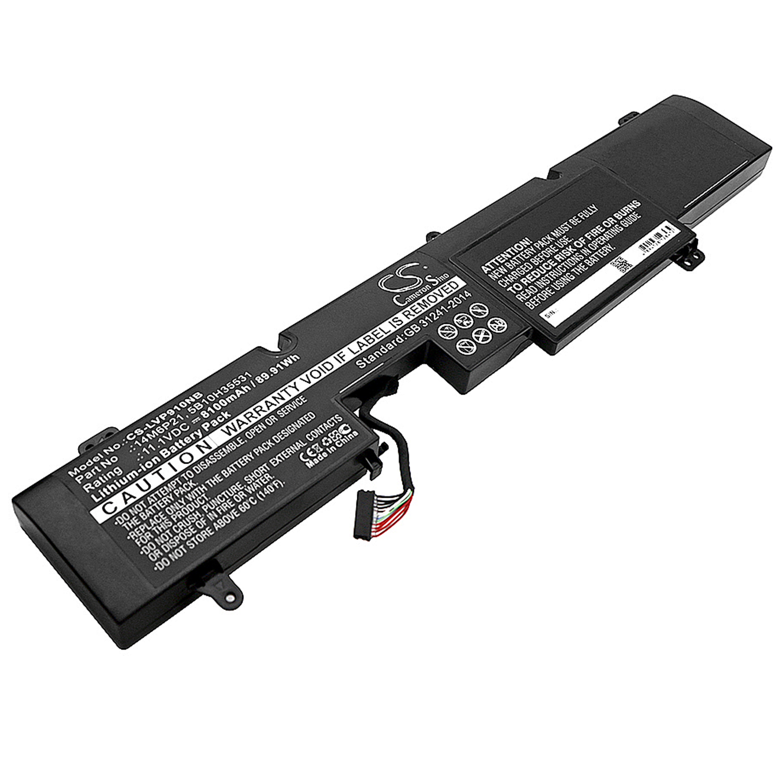 Lenovo IdeaPad Y900 11.1V Replacement Battery 14M6P21 89.91Wh