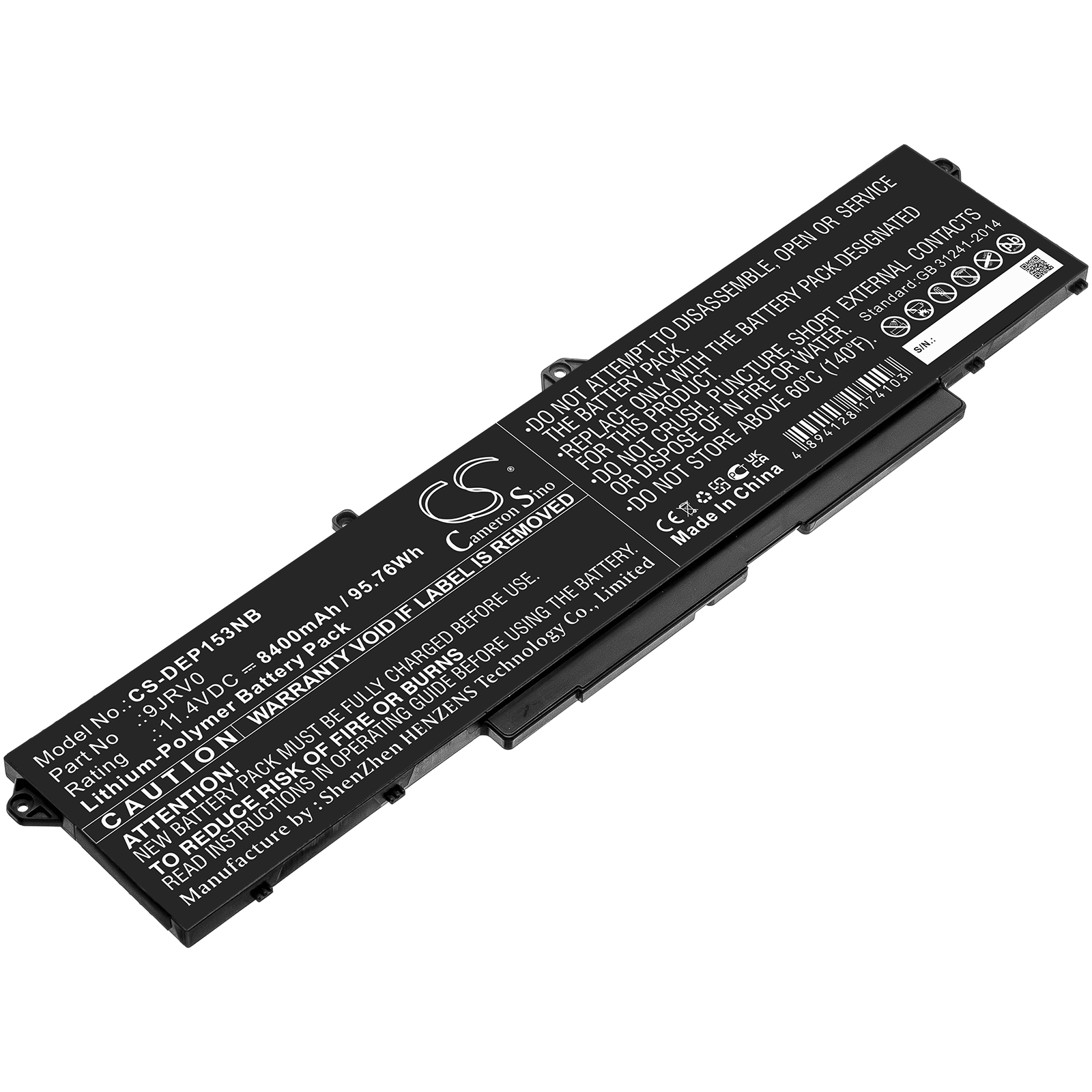 DELL Precision 15 3561 53XP7 Replacement Battery 8400mAh