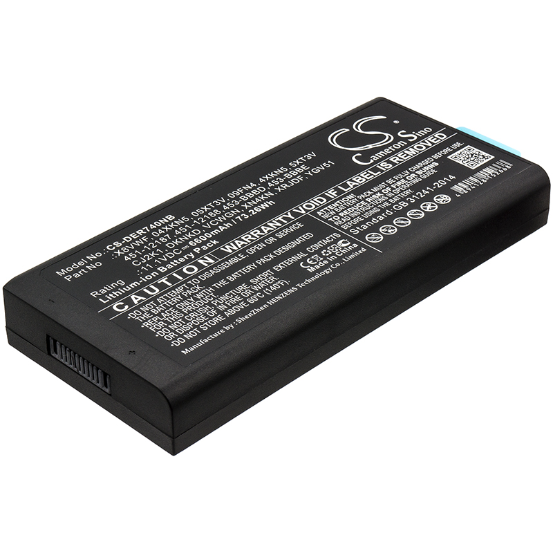 Dell Latitude 14 Rugged 7404 Replacement Battery 11.1V 6600mAh
