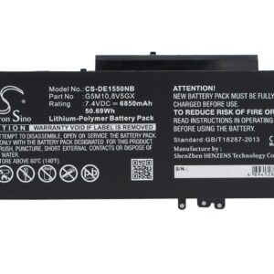 451BBLK DELL Replacement Battery 7.4V 6850mAh