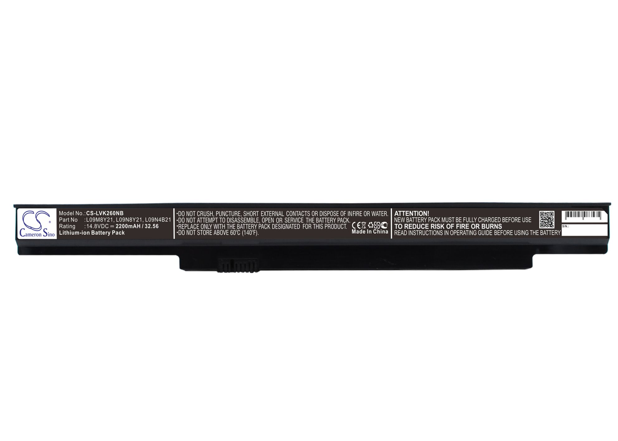 Lenovo ThinkPad K26 L09M8Y21 Replacement Battery 14.8V