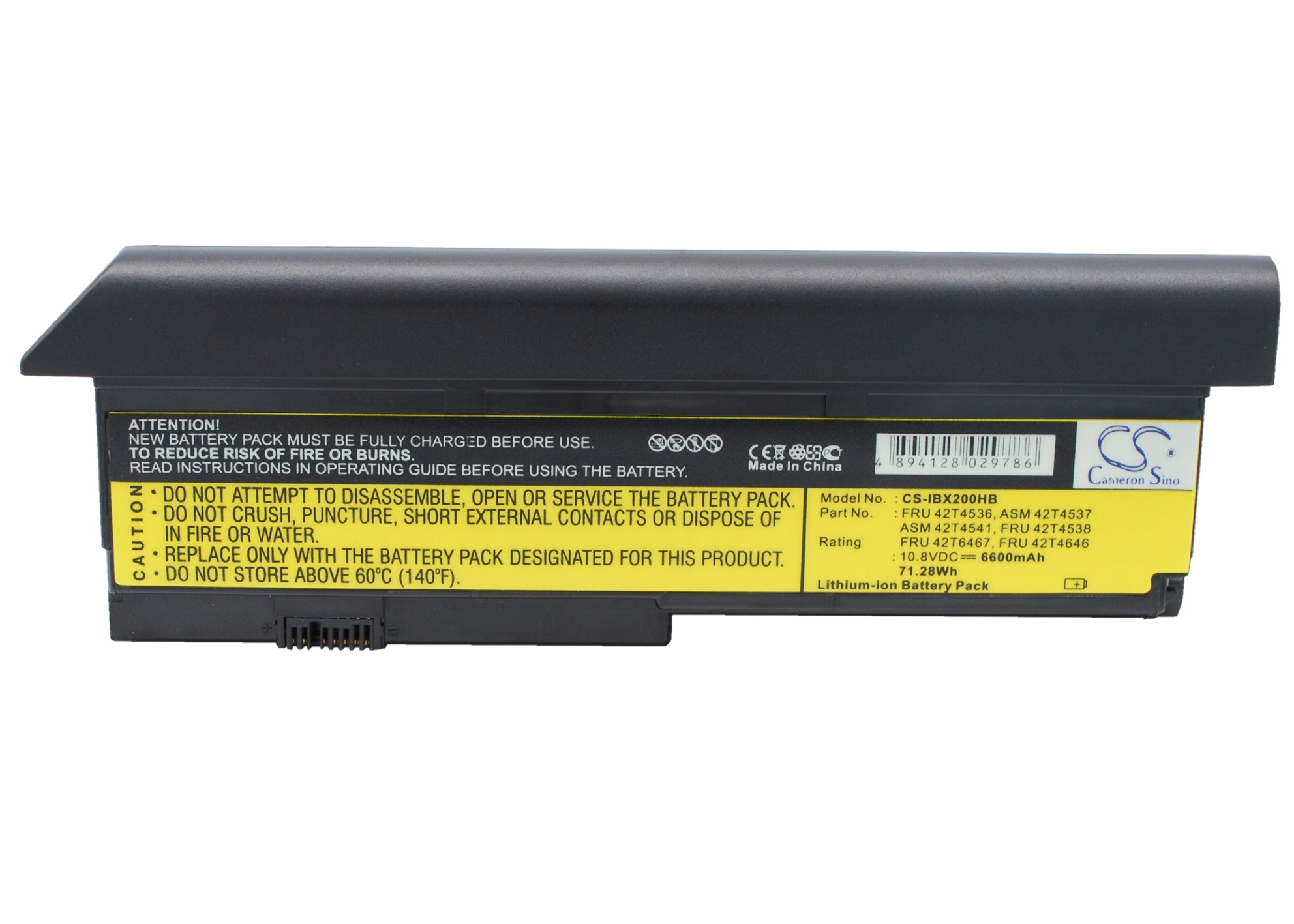 IBM 3R9255 ThinkPad Series Replacement Battery 10.8V 6600mah