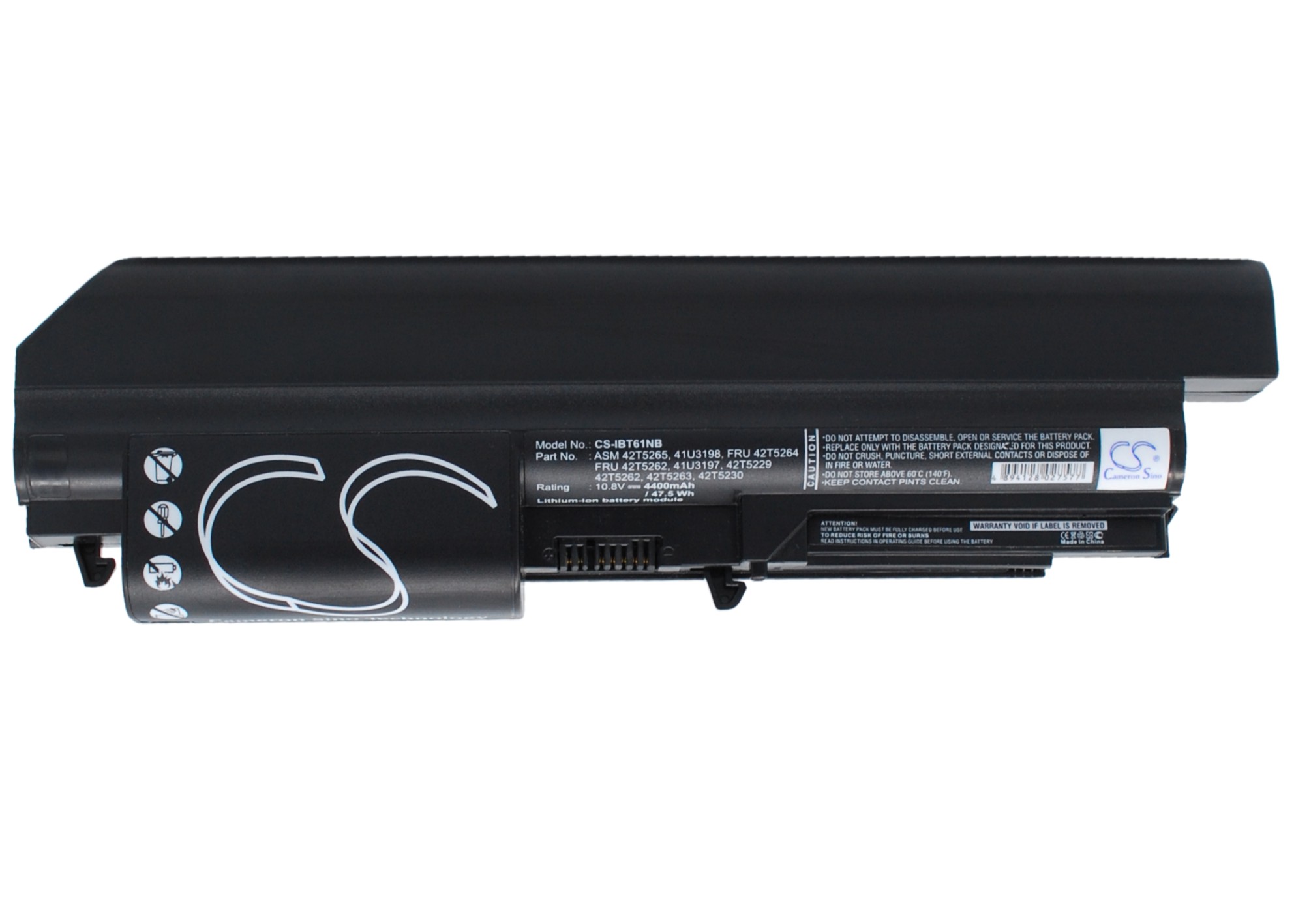 IBM ThinkPad T61 Replacement Battery 10.8V 4400mAh