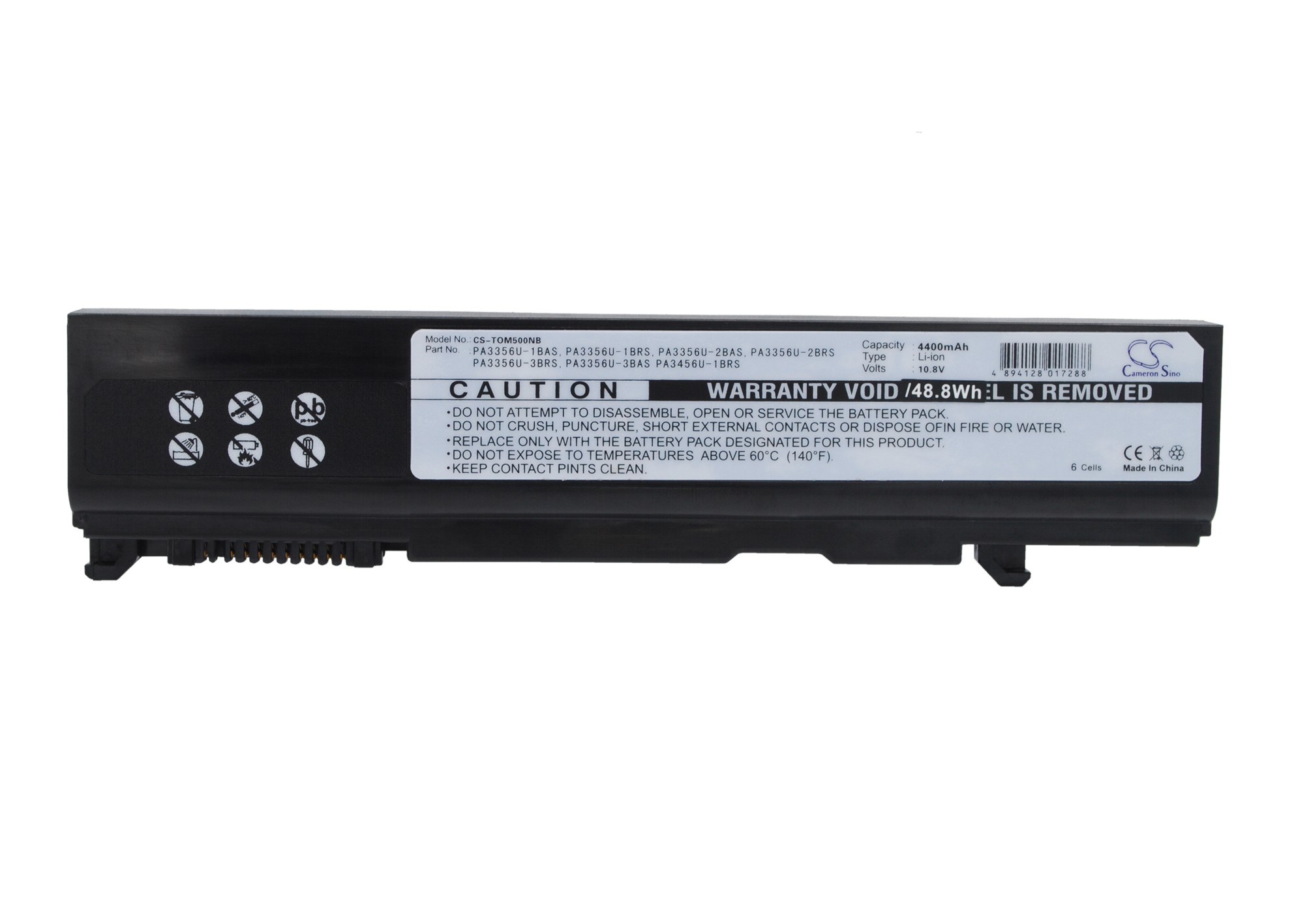 PA3356U Toshiba Replacement Battery 10.8V 4400mAh