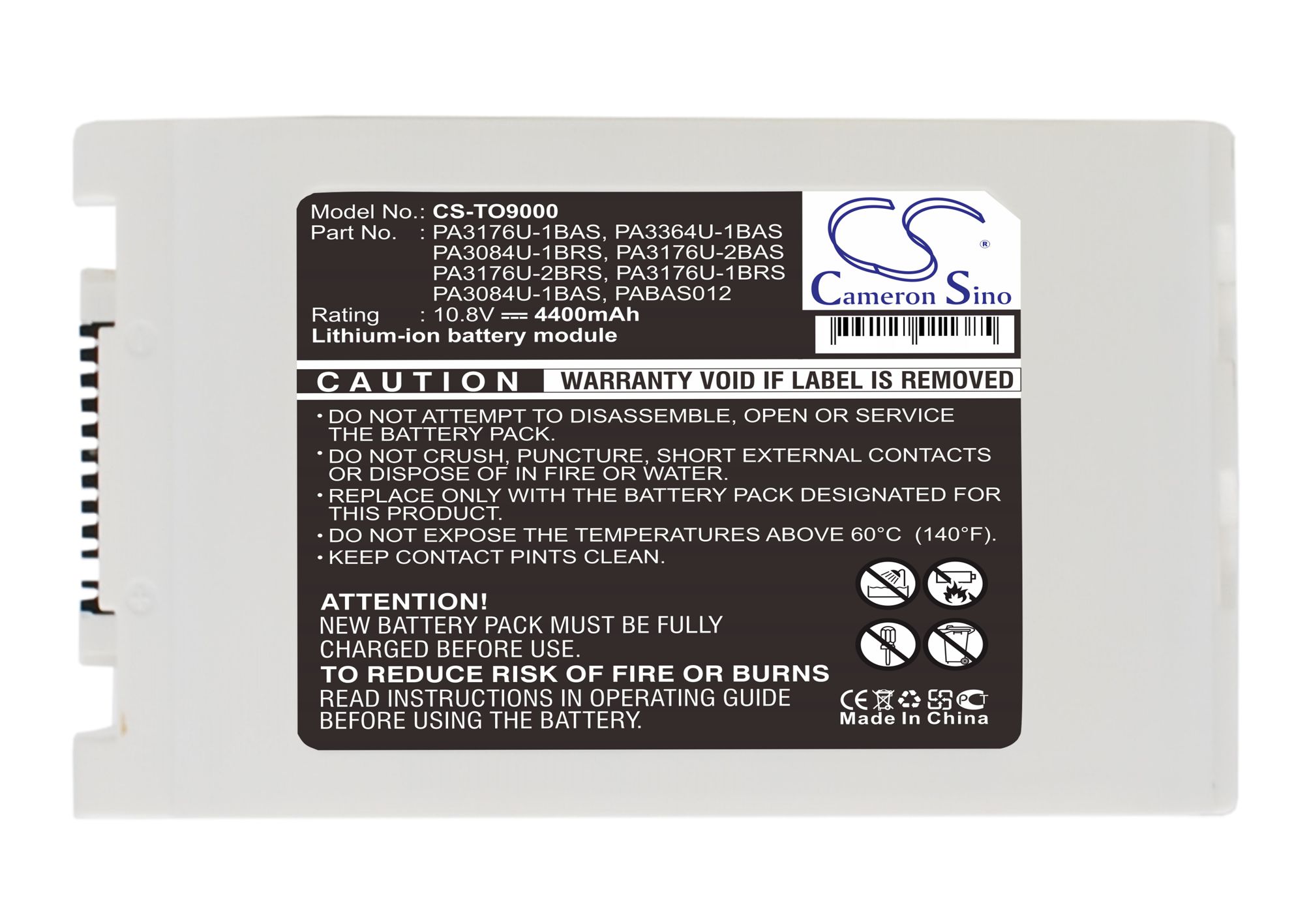 Toshiba PA3084U-1BAS, PA3084U-1BRS, PA3176U-1BAS, PA3176U-1BRS, PA3176U-2BAS, PA3176U-2BRS, PA3364U-1BAS, PA3364U-1BRS, PABAS012 CS-TO9000