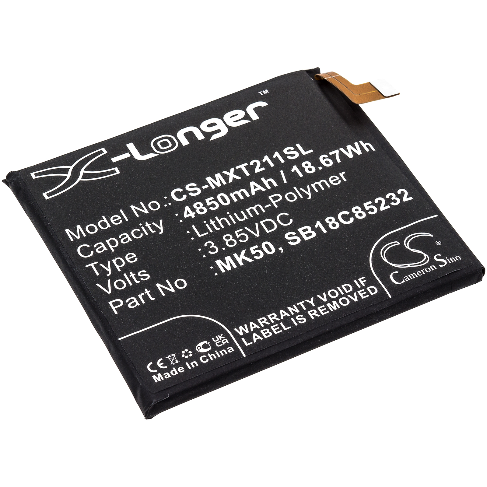 Motorola Moto G 5G Replacement Battery 3.85V 4850mAh