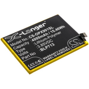 OPPO Realme X RMX1901 BLP713 Replacement Battery 4000mAh
