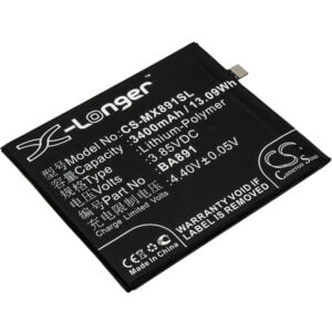 Meizu 15 Plus M891Q BA891 Replacement Battery 3400mAh
