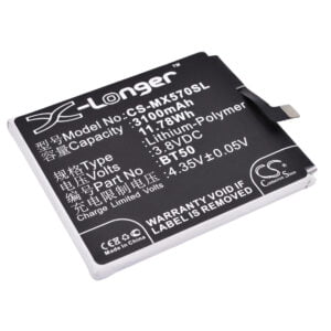 Meizu Blue Charm Metal M57A Replacement Battery 3.8V 3100mAh