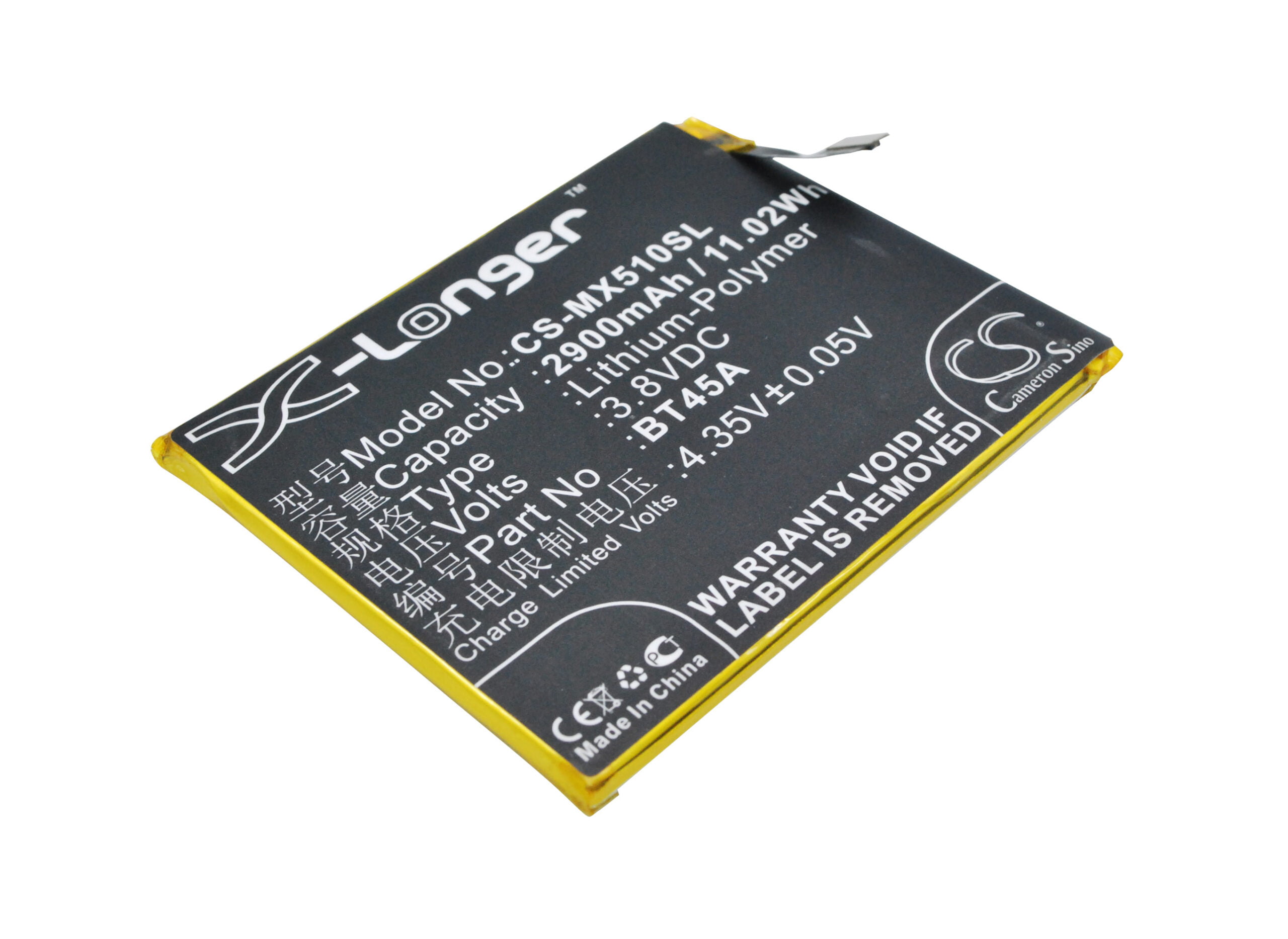 Meizu BT45A Mobile/SmartPhone Replacement Battery 2900mAh