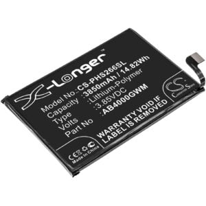 Philips Xenium S266 AB4000GWM Replacement Battery 3850mAh