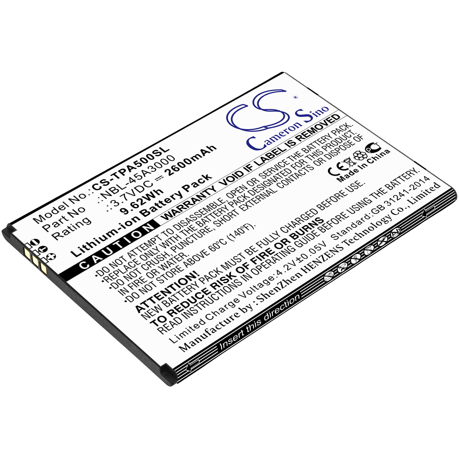TP-Link Neffos A5 TP7032A NBL-45A3000 Replacement Battery 2600mAh
