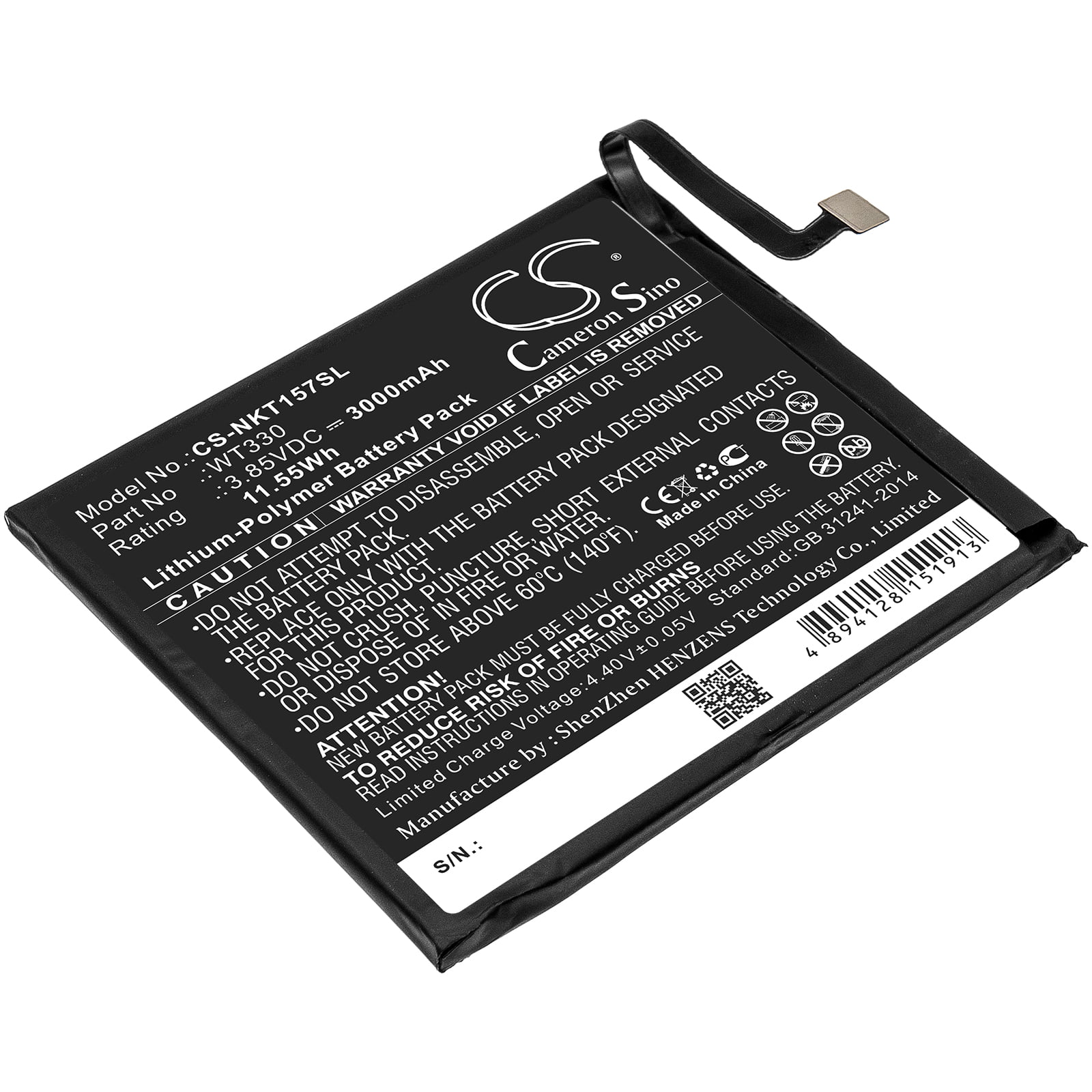 Nokia 4.2 TA-1150 TA-1157 WT330 Replacement Battery 3000mAh