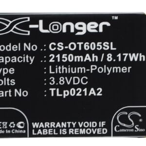 Alcatel One Touch Idol 2S Replacement Battery 3.8V 2150mAh