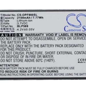 Oppo Find 7 BLP569 Replacement Battery 3.7V 2100mAh