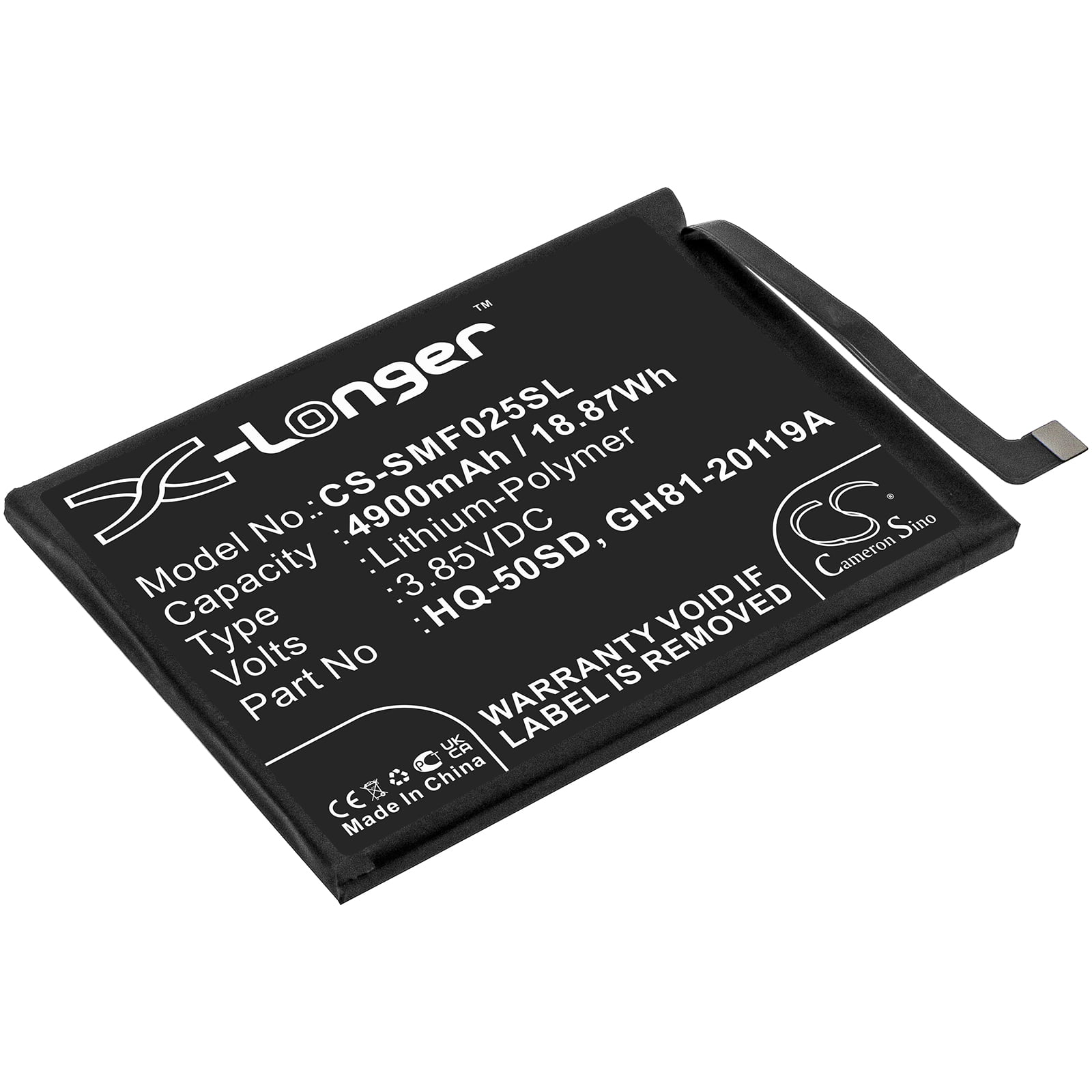 Samsung Galaxy A02s Replacement Battery 3.85V 4900mAh