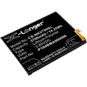 Nokia TA-1322 TA-1323 Replacement Battery 3.85V 3700mAh