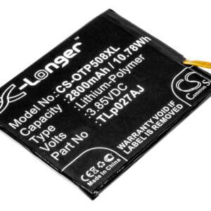 Alcatel One Touch A5 Replacement Battery 3.85V 2800mAh