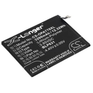 OPPO A73 A77 F1s 2017 Replacement Battery 3.85V 3200mAh