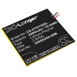 HTC Desire 728 Replacement Battery 3.8V 2800mAh 35H00249-00M