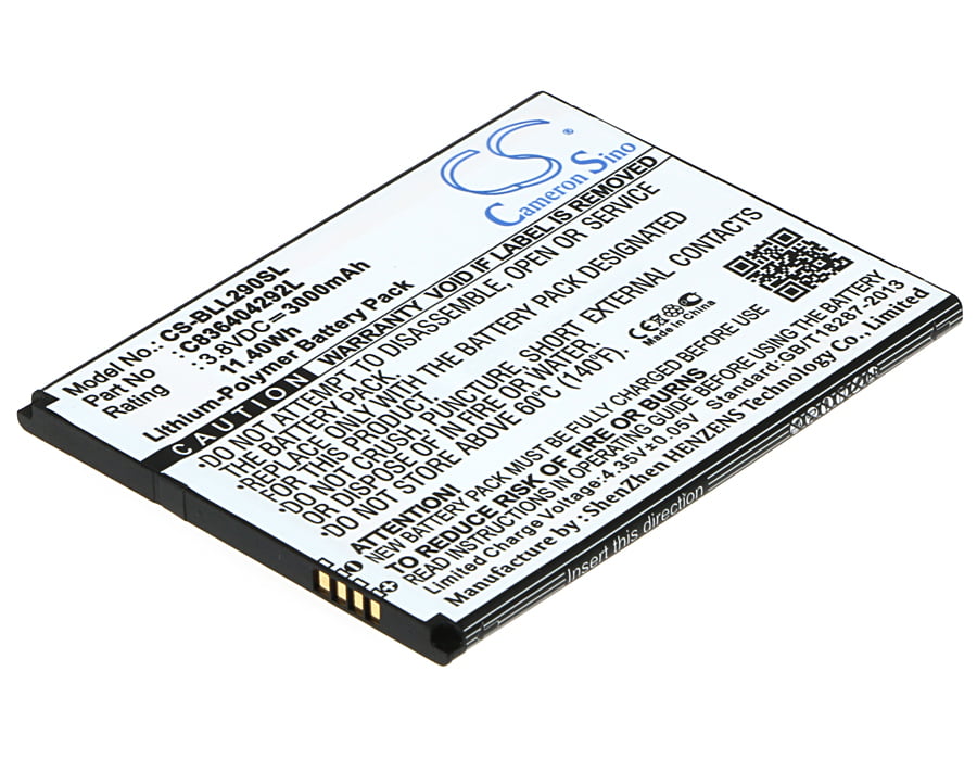 BLU L290U Life 8 XL Replacement Battery 3.8V 3000mAh