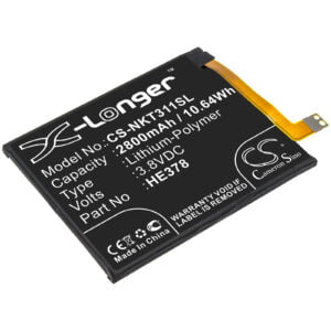 Nokia 3.1A TA1140 TA1141 Replacement Battery 3.8V 2800mAh