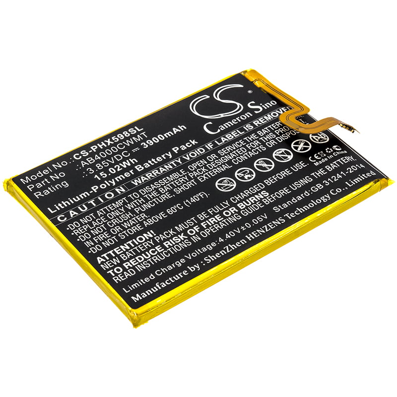 Philips CTS598 X598 Xenium S598 Replacement Battery 3900mAh