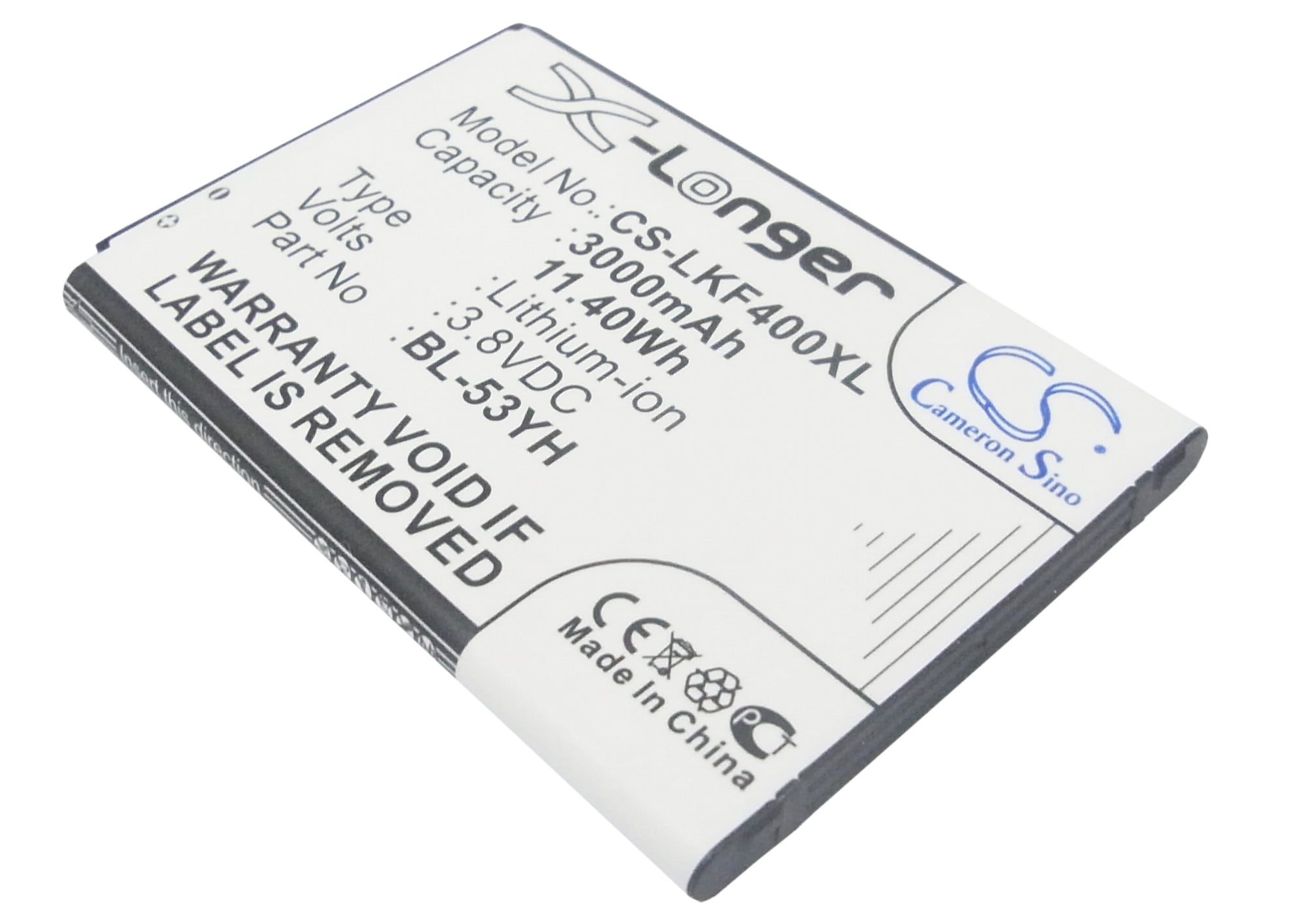 BL-53YH LG G3 Replacement Battery 3.8V 3000mAh Li-ion