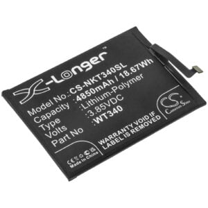 NOKIA WT340 Replacement Battery 3.85V 4850mAh