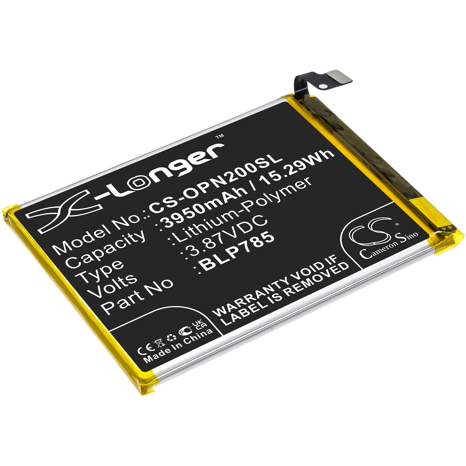 Oneplus AC2003 Nord BLP785 Replacement Battery 3950mAh
